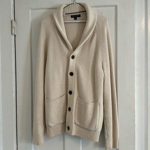 Men’s Banana Republic cream cardigan